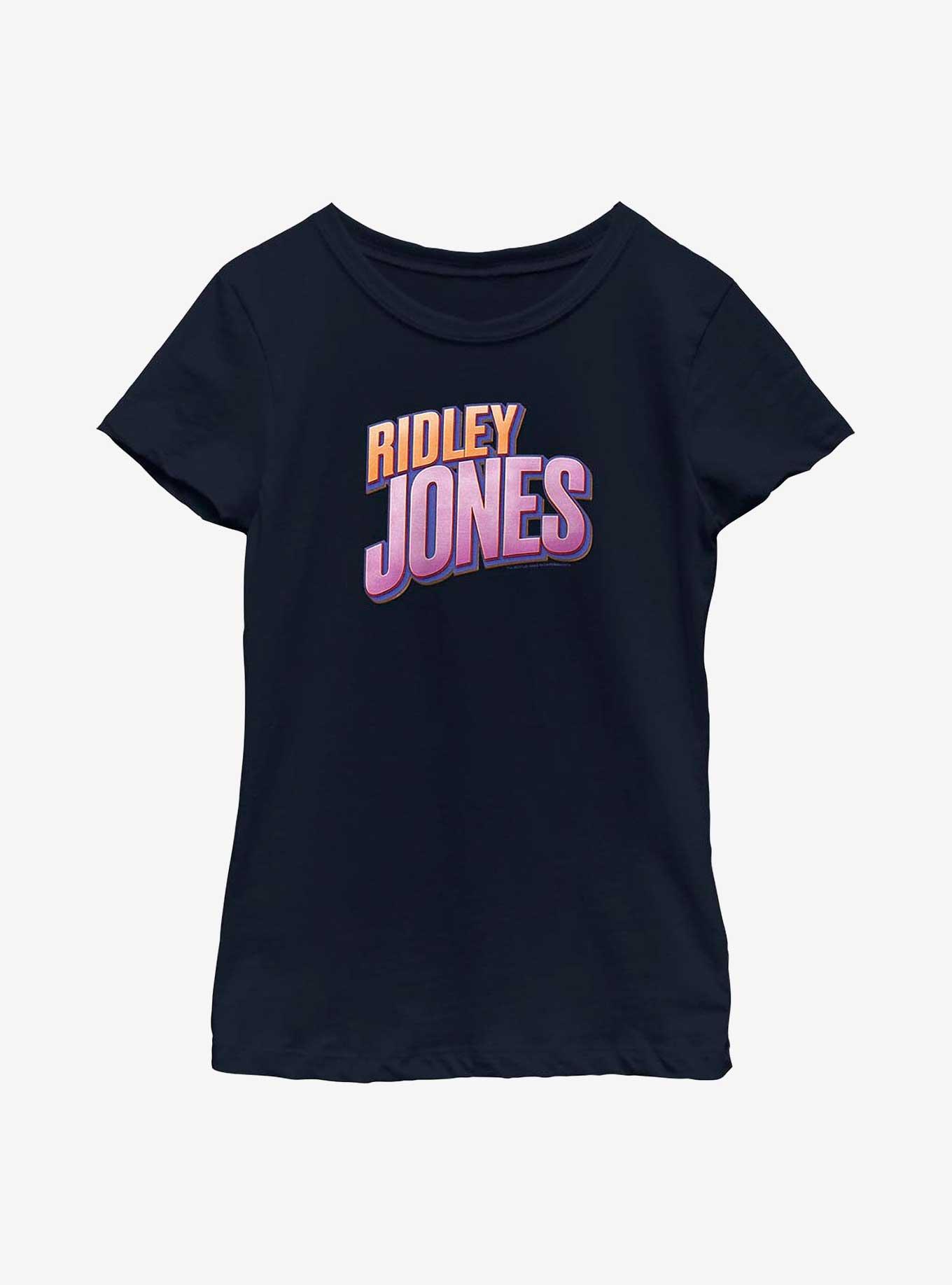 Ridley Jones Logo Youth Girls T-Shirt, NAVY, hi-res