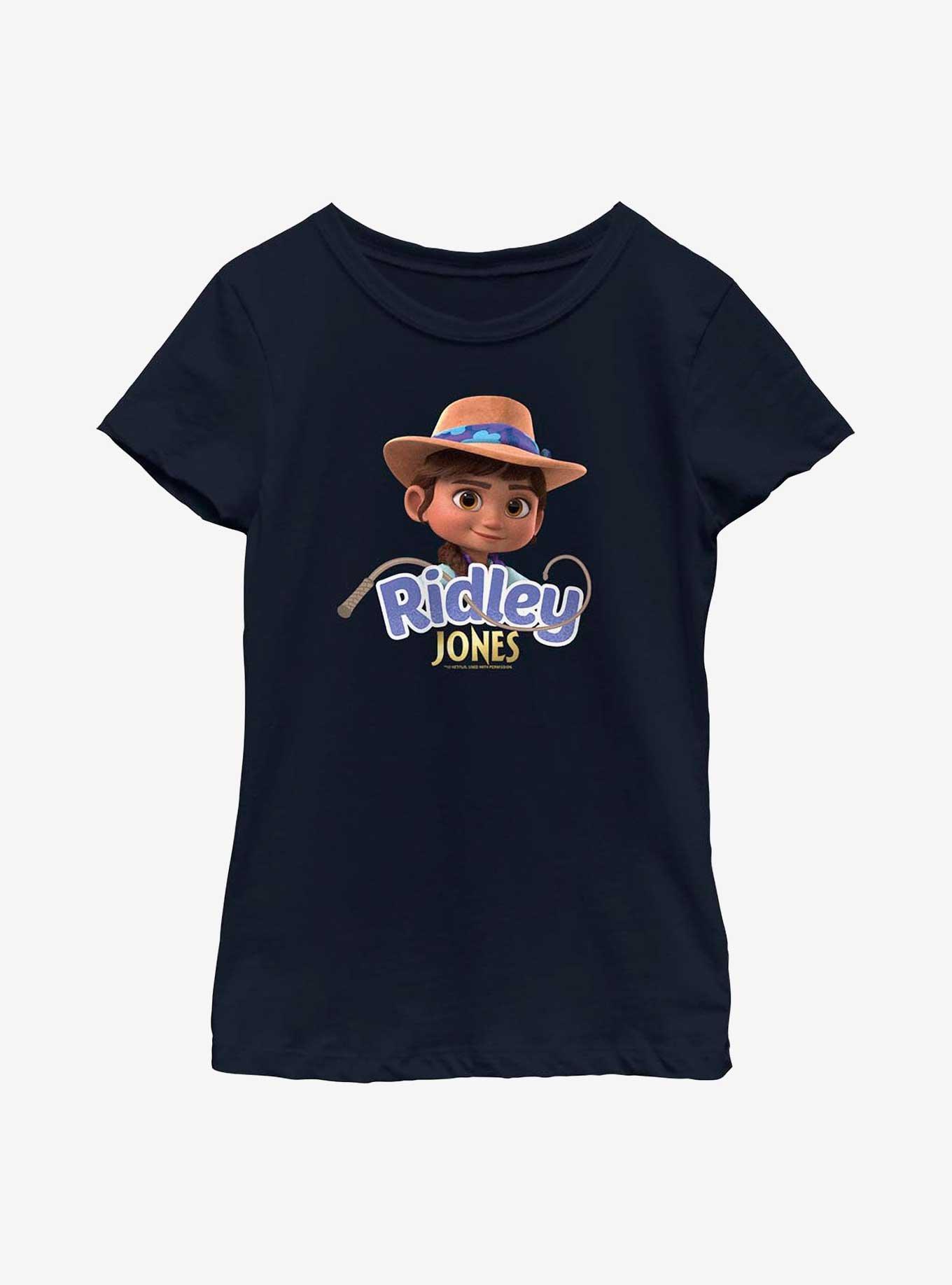 Ridley Jones Ridley Youth Girls T-Shirt, NAVY, hi-res