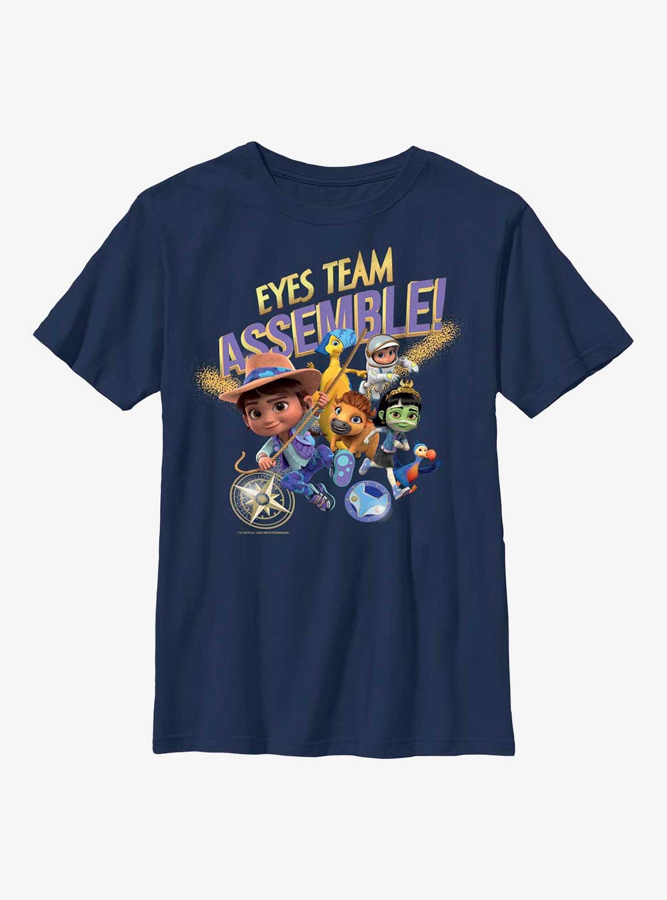 Ridley Jones Eyes Team Assemble Youth T-Shirt, , hi-res