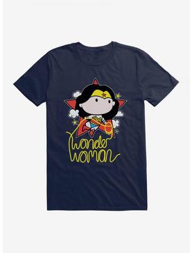 DC Comics Wonder Woman Lasso Logo Chibi T-Shirt, MIDNIGHT NAVY, hi-res