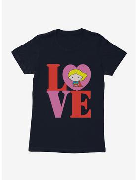 DC Comics Supergirl Chibi Love Womens T-Shirt, MIDNIGHT NAVY, hi-res