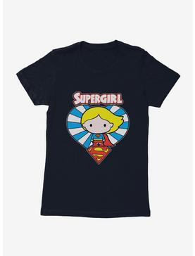 DC Comics Supergirl Heart Chibi Womens T-Shirt, MIDNIGHT NAVY, hi-res