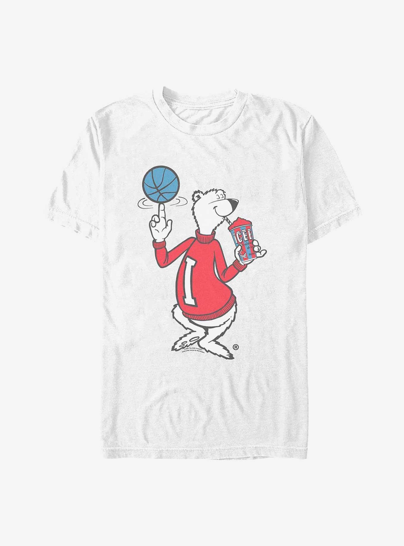 Icee Spinning Basketball Bear T-Shirt, WHITE, hi-res