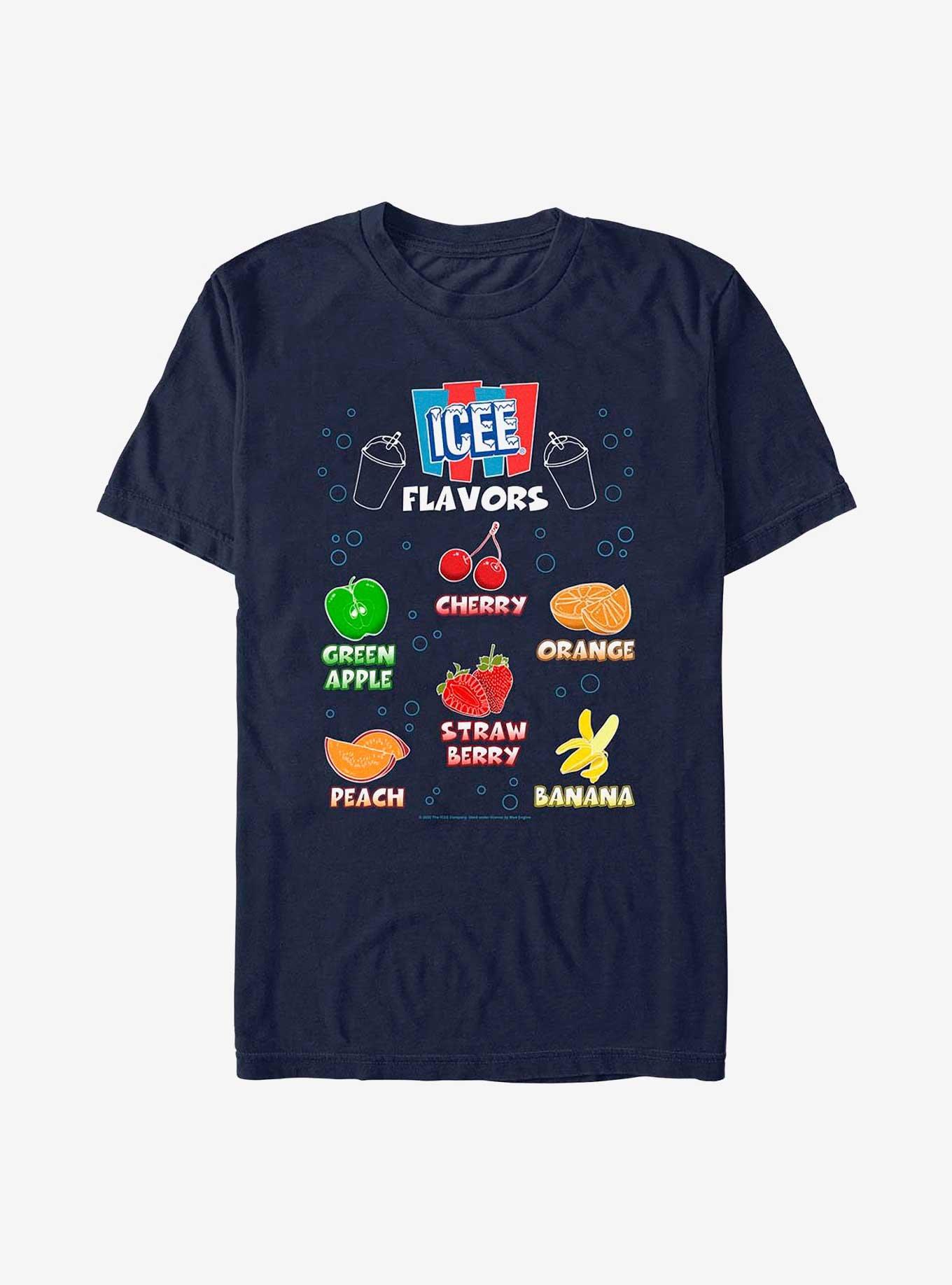 Icee Flavors Textbook T-Shirt, NAVY, hi-res