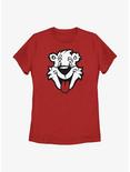 Icee Bear Big Head Womens T-Shirt, RED, hi-res