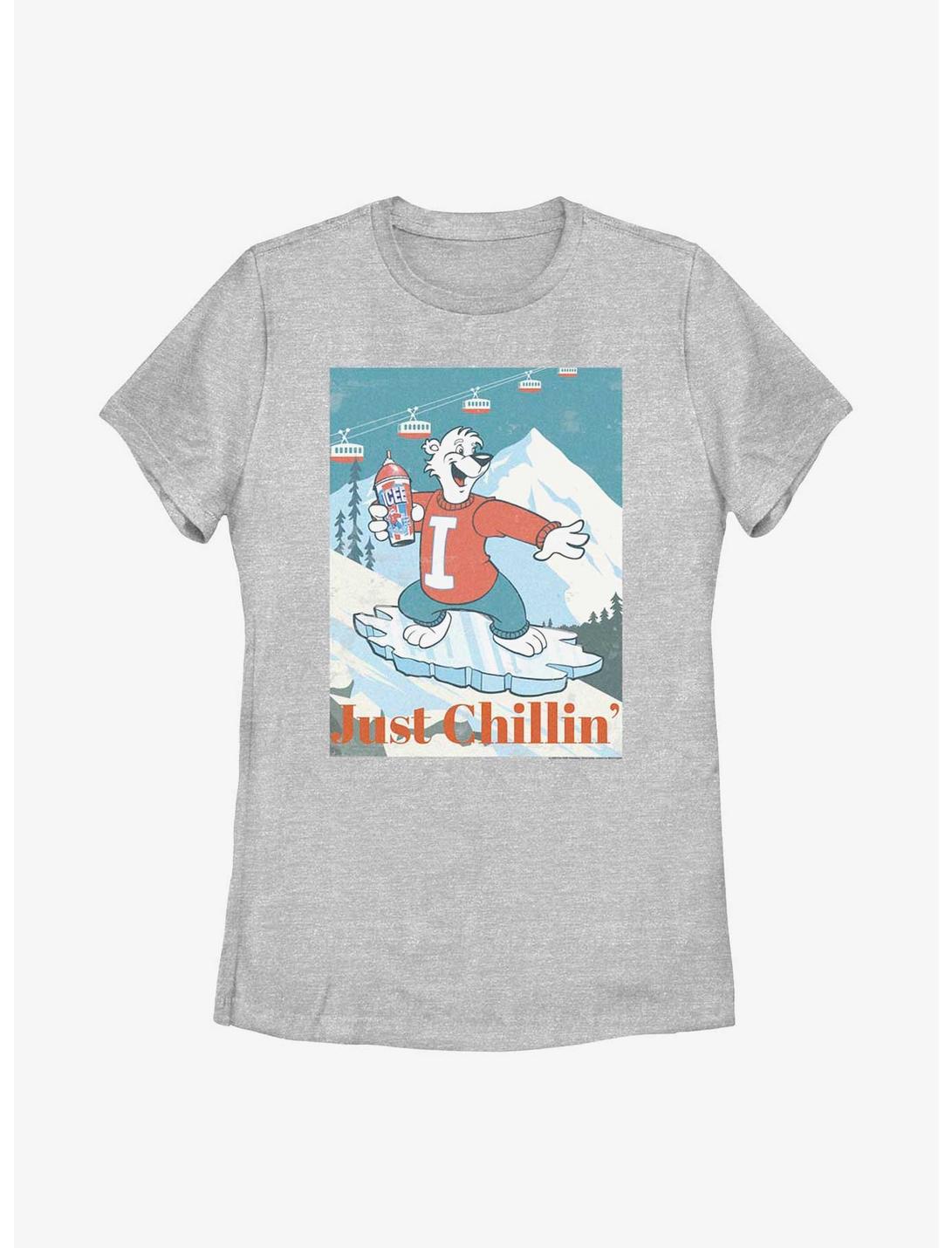 Icee Iceboarding Bear Just Chillin' Womens T-Shirt, ATH HTR, hi-res