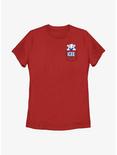 Icee Peeking Pocket Womens T-Shirt, RED, hi-res