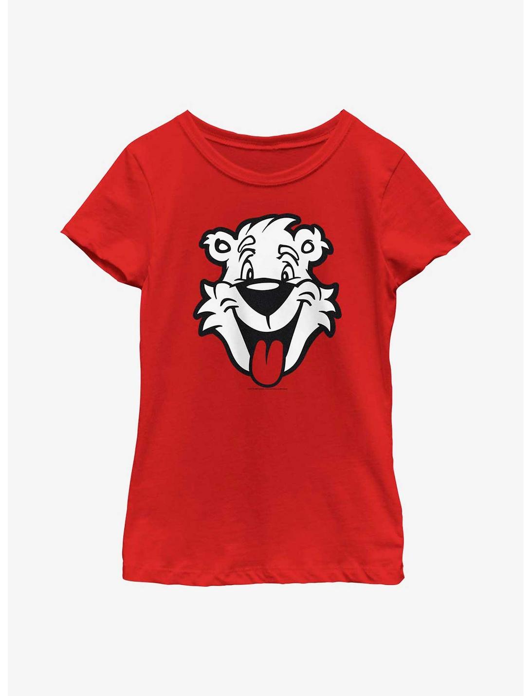 Icee Bear Big Head Youth Girls T-Shirt, RED, hi-res