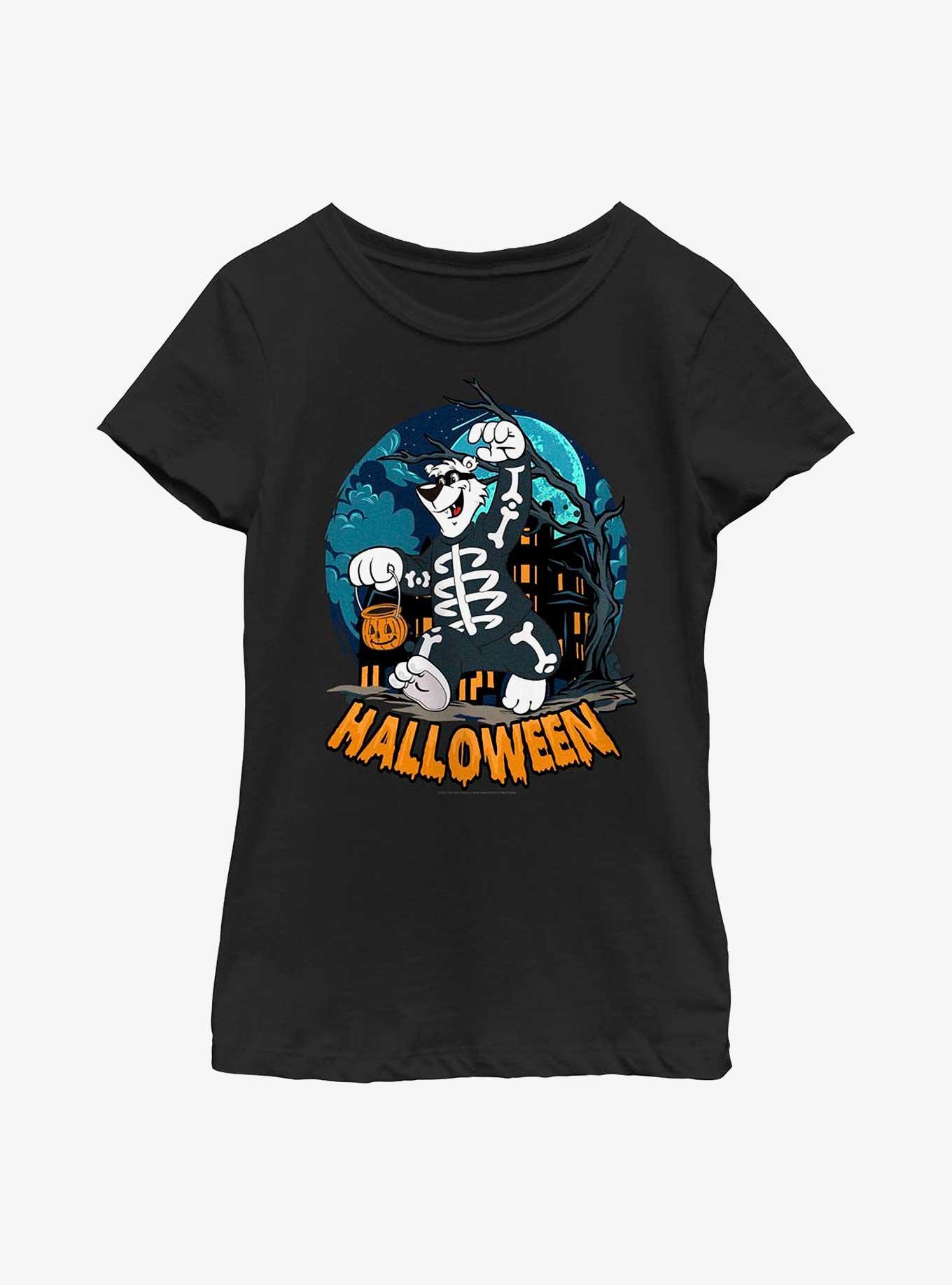 Icee Halloween Bear Youth Girls T-Shirt, BLACK, hi-res