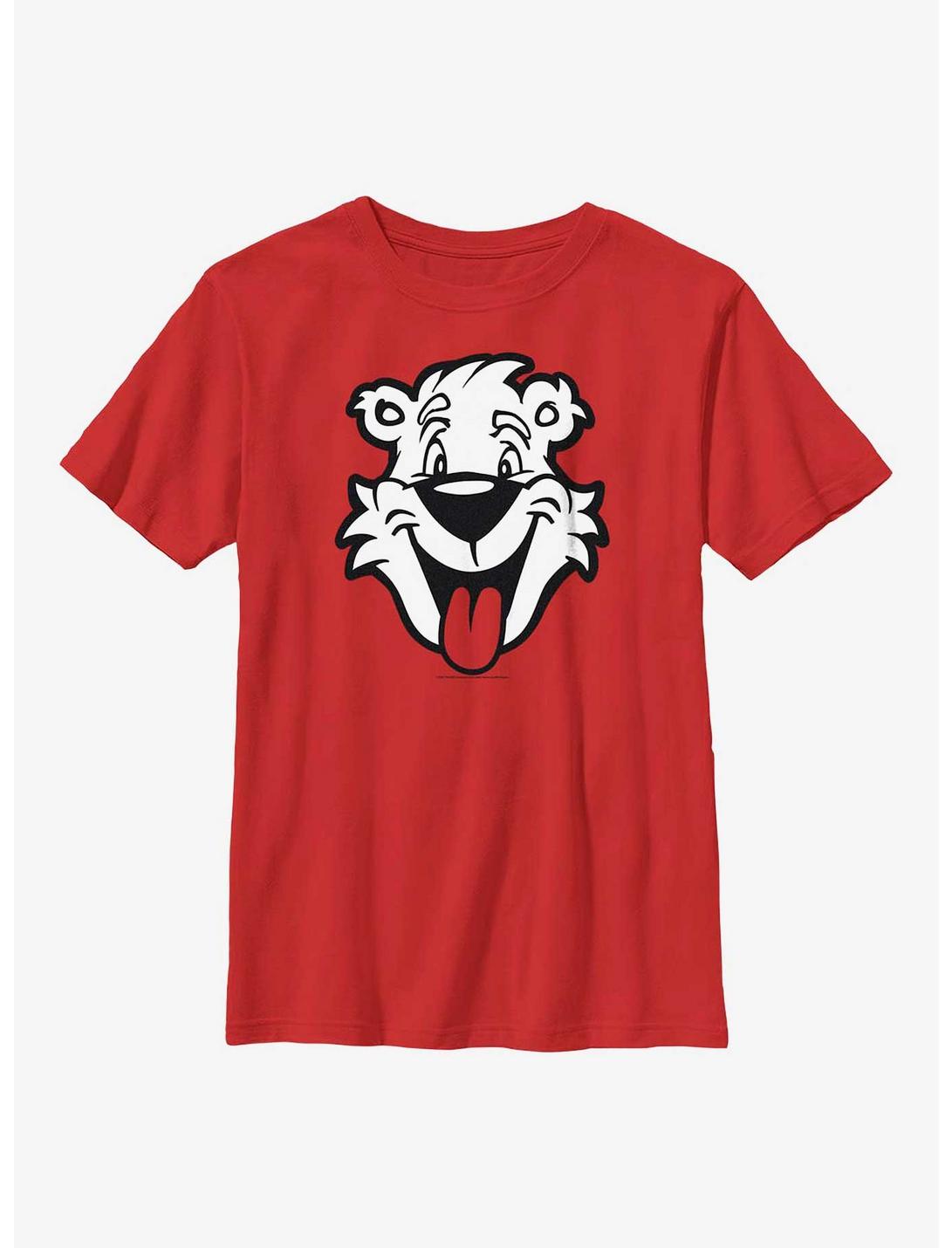 Icee Bear Big Head Youth T-Shirt, RED, hi-res