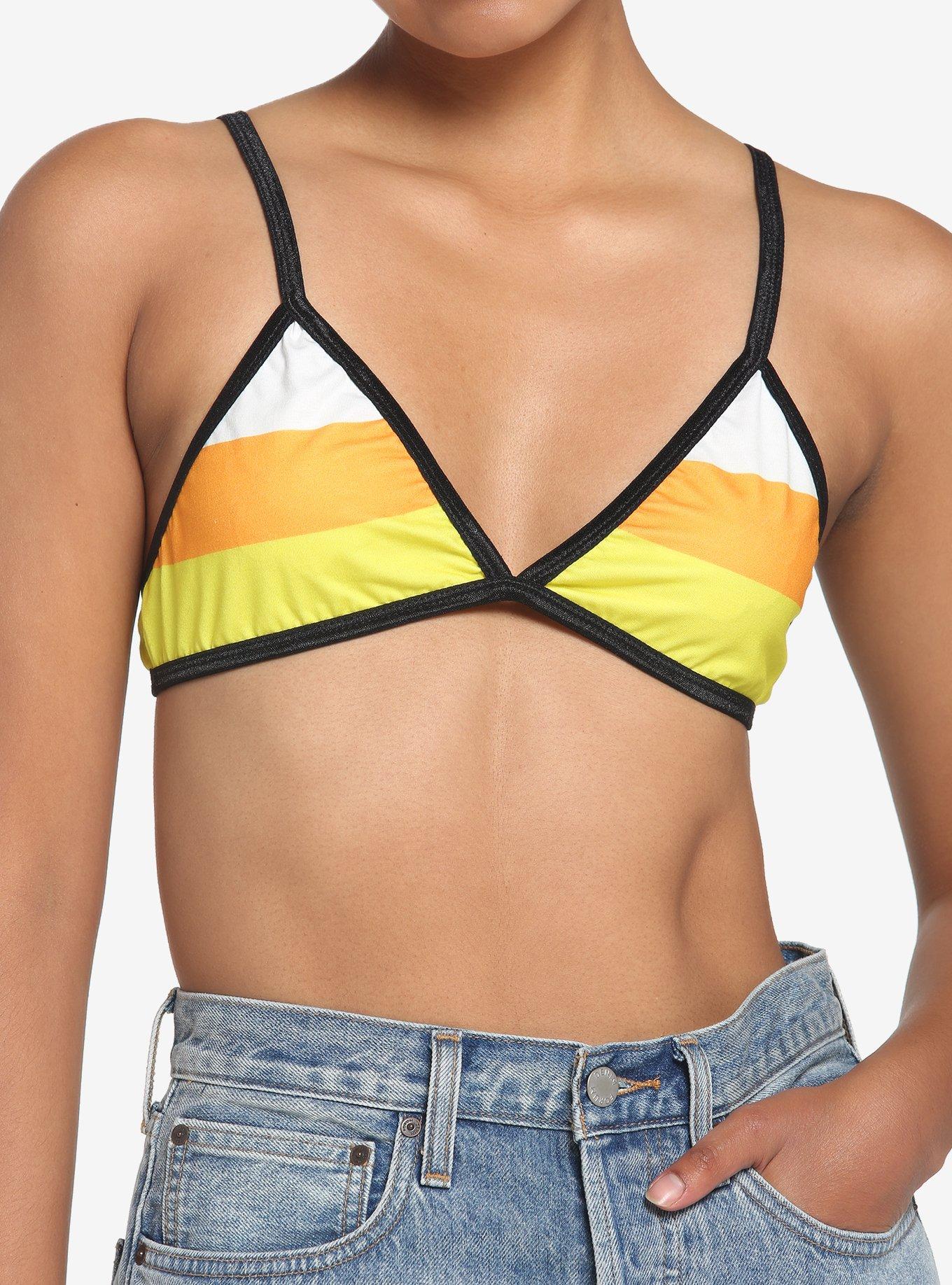 Candy Corn Bralette, , hi-res