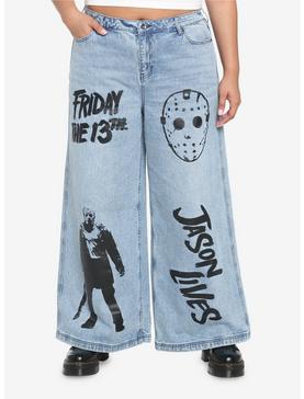Friday The 13th Jason Mom Jeans Plus Size, , hi-res