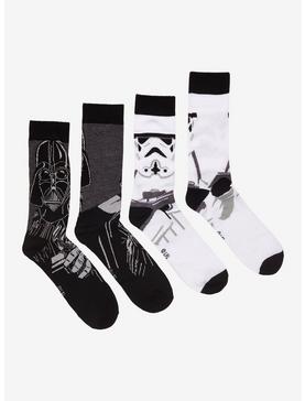 Star Wars Darth Vader & Stormtrooper Crew Socks 2 Pair, , hi-res