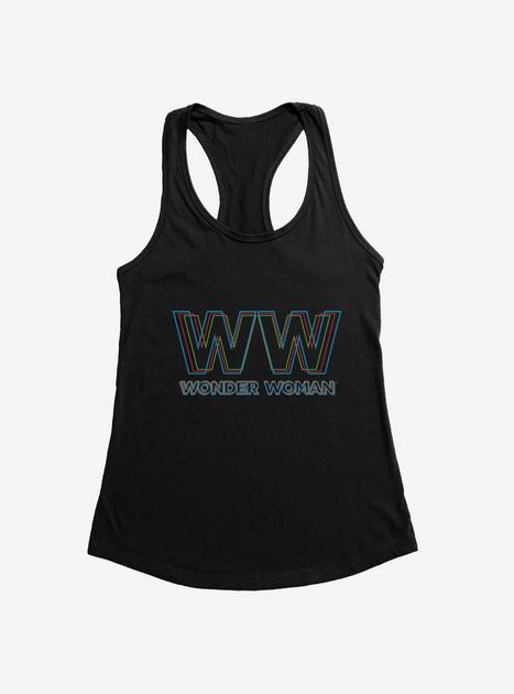 Sexy Wonder Woman 3D Animated Print Cracking Wall Tank Top