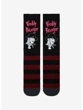 A Nightmare On Elm Street Freddy Stripe Crew Socks, , hi-res
