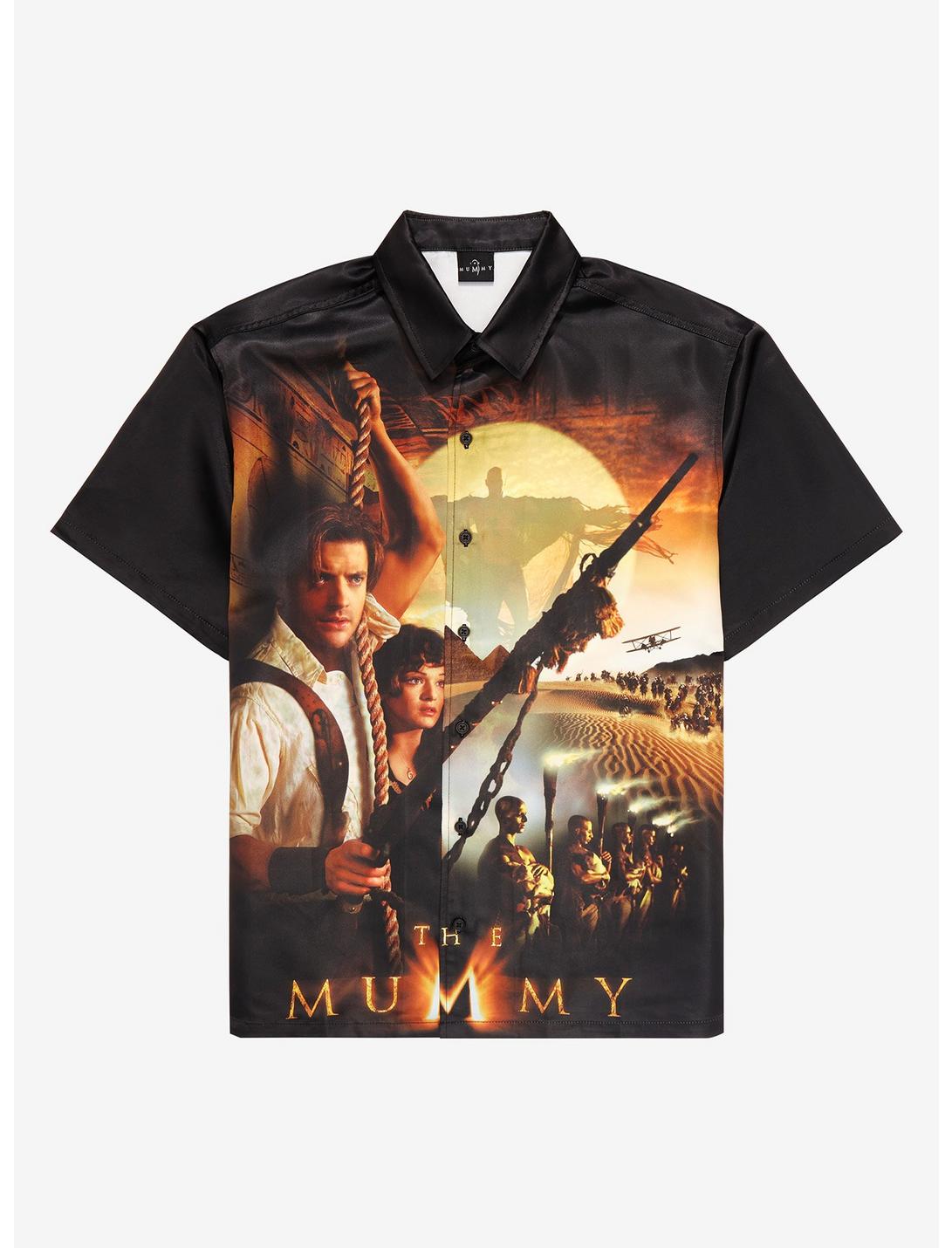 The Mummy Group Poster Woven Button-Up, MULTI, hi-res