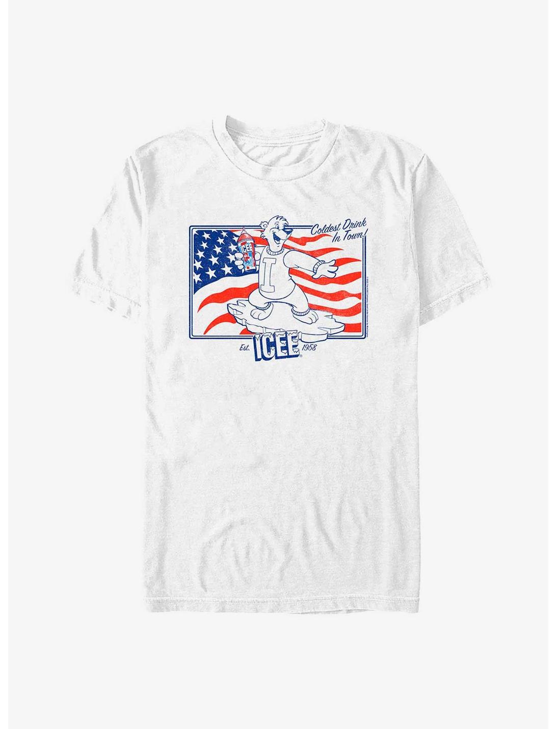 Icee  Americana Line Art T-Shirt, WHITE, hi-res