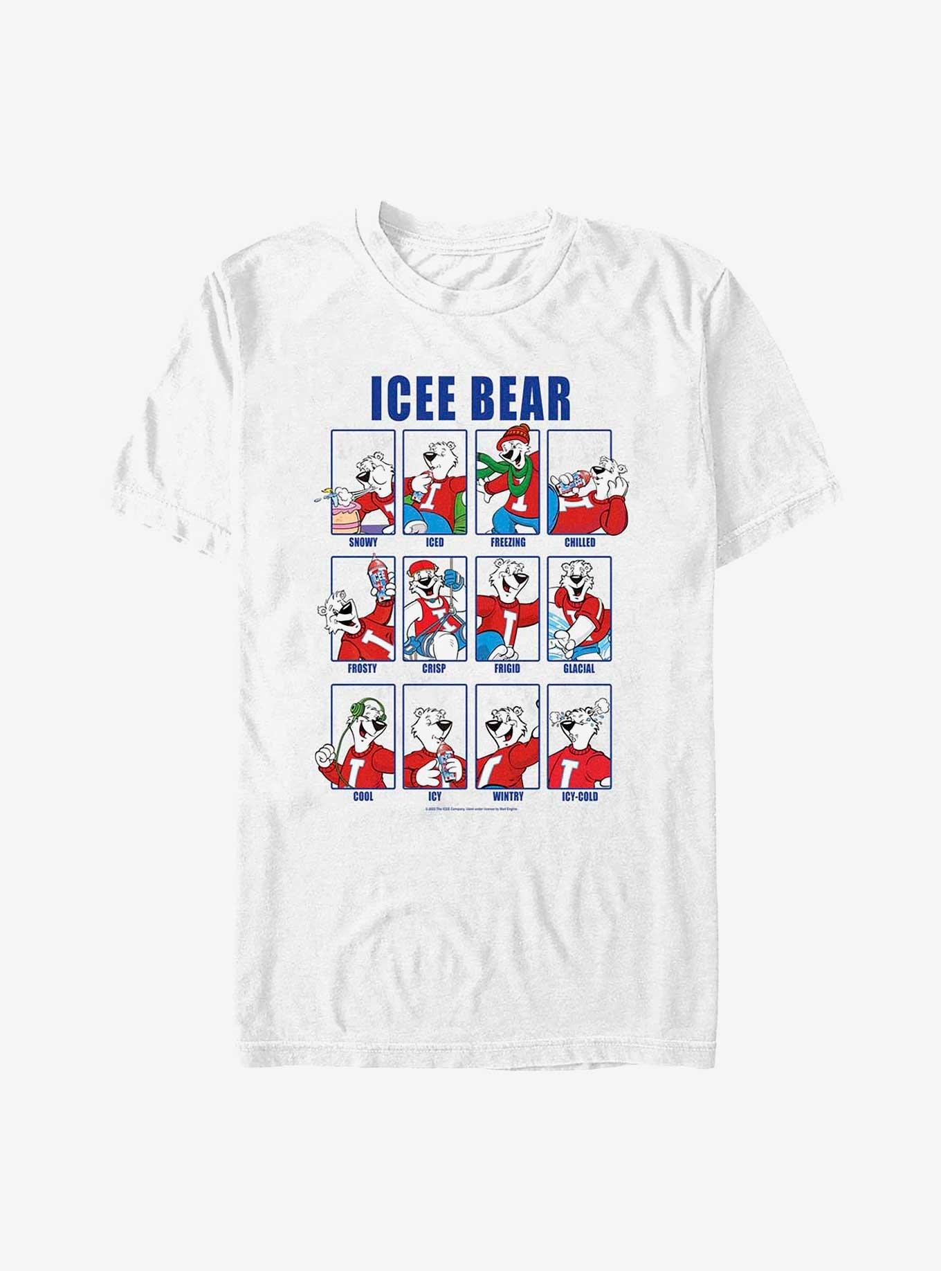 Icee  Bear Expressions T-Shirt, WHITE, hi-res