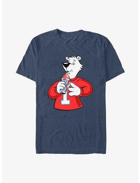 Icee  Bear Sip T-Shirt, NAVY HTR, hi-res