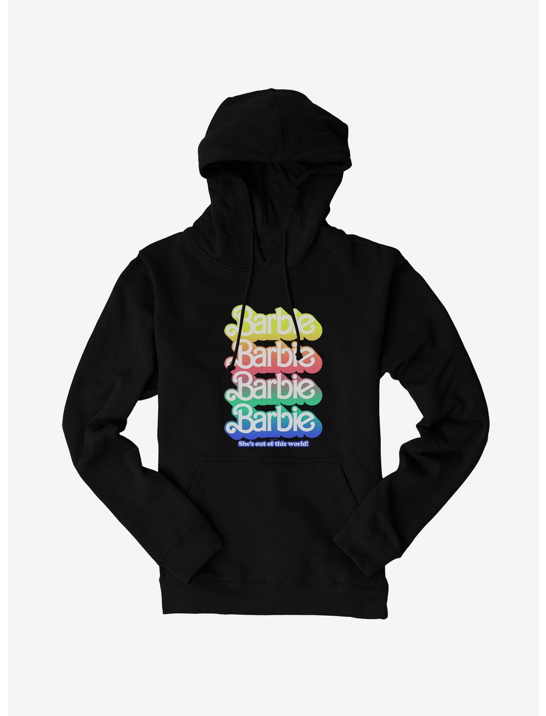 Barbie Pastel Rainbow She's Out Of This World Logo Hoodie, , hi-res
