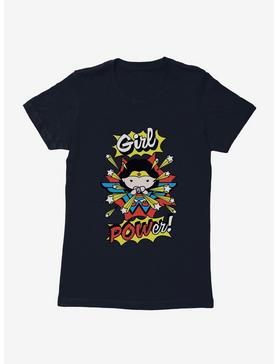 DC Comics Chibi Wonder Woman Girl Power Womens T-Shirt, MIDNIGHT NAVY, hi-res