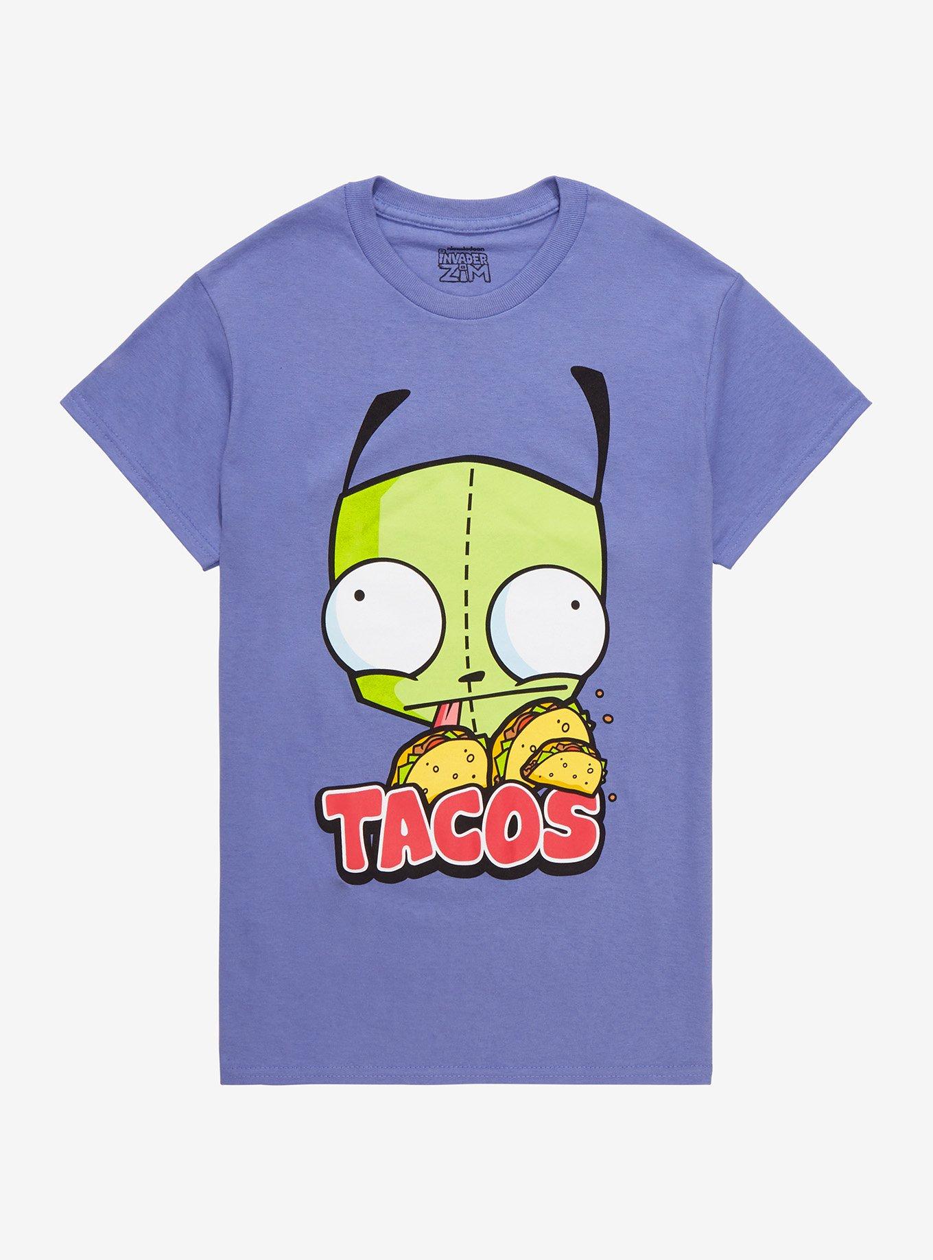 Invader Zim GIR Tacos Girls T-Shirt, MULTI, hi-res