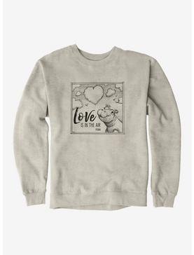 Plus Size Fiona The Hippo Valentine's Day Cloud Sketch Sweatshirt, , hi-res