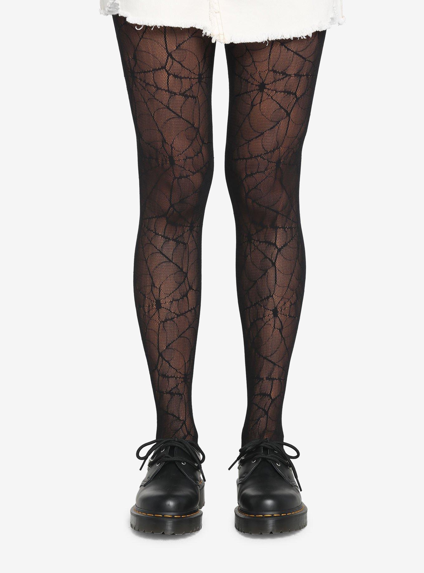 Leg Avenue Spiderweb Lace Tights, , hi-res