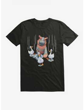 Fiona The Hippo Valentine's Day Ducks T-Shirt, , hi-res