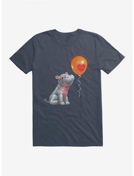 Fiona The Hippo Valentine's Day Heart Balloon T-Shirt, , hi-res