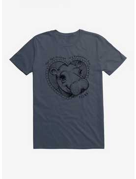 Fiona The Hippo Valentine's Day Heart Sketch T-Shirt, , hi-res
