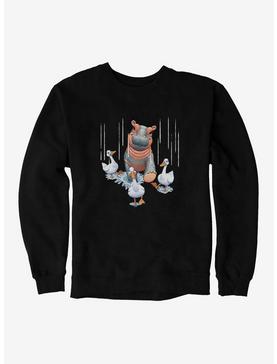 Plus Size Fiona The Hippo Valentine's Day Ducks Sweatshirt, , hi-res