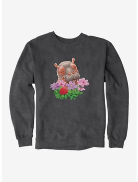 Fiona The Hippo Valentine's Day Flowers Sweatshirt, , hi-res