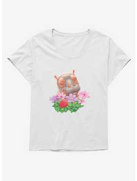 Fiona The Hippo Valentine's Day Flowers Girls T-Shirt Plus Size, , hi-res
