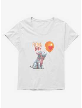 Fiona The Hippo Valentine's Day Love Balloon Girls T-Shirt Plus Size, , hi-res