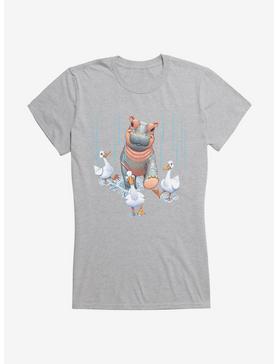 Fiona The Hippo Valentine'S Day Ducks Girls T-Shirt, , hi-res