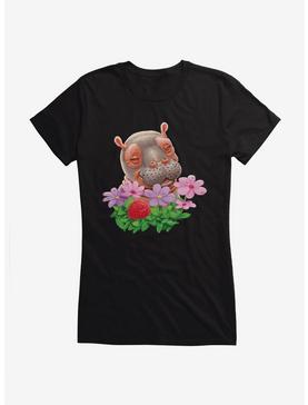 Fiona The Hippo Valentine'S Day Flowers Girls T-Shirt, , hi-res