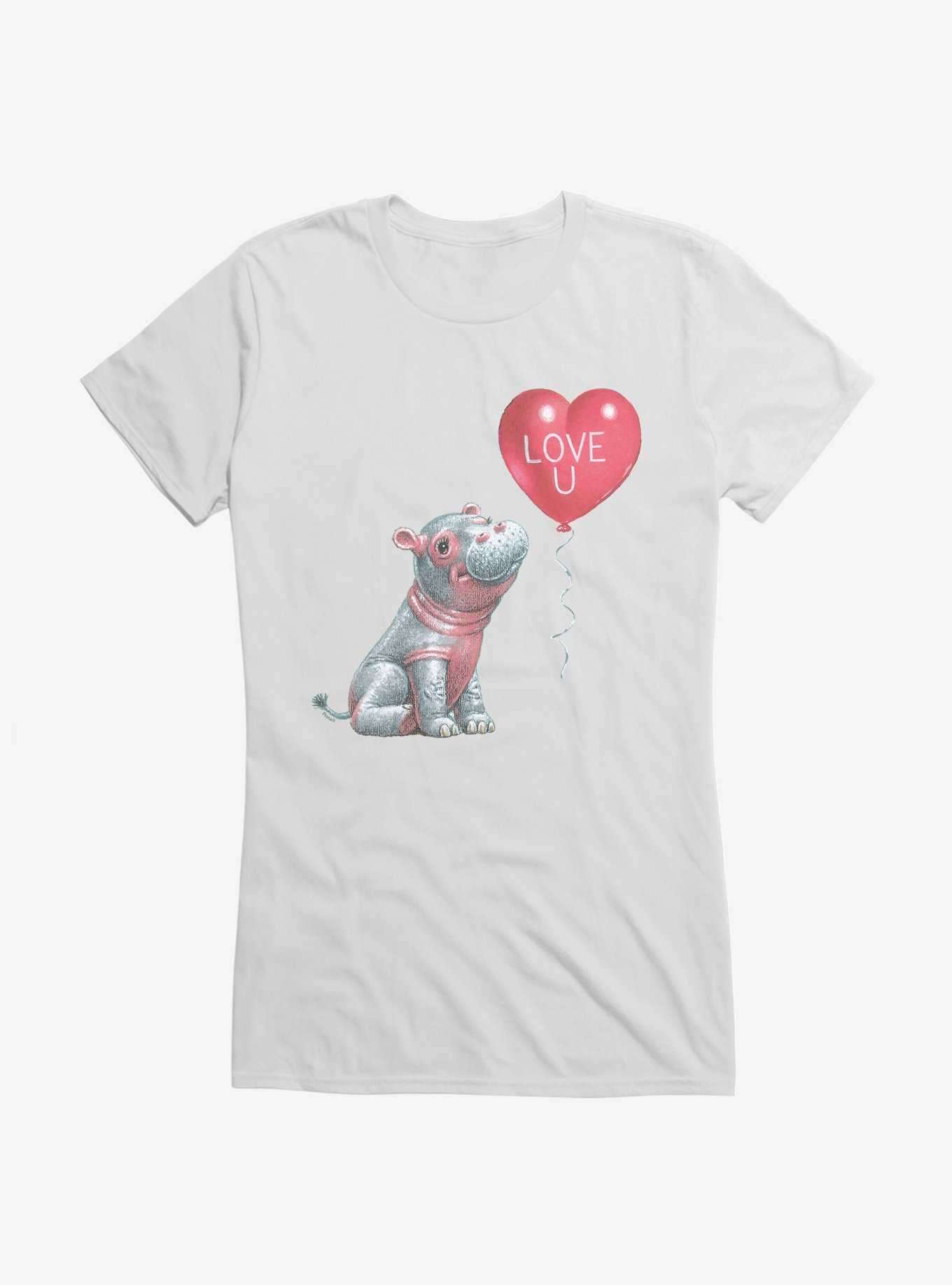 Fiona The Hippo Valentine'S Day Love U Girls T-Shirt, , hi-res