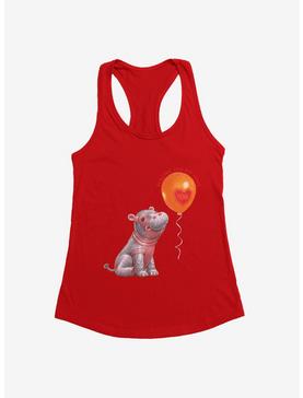 Fiona The Hippo Valentine'S Day Heart Balloon Girls Tank, , hi-res
