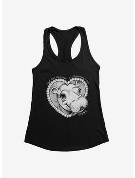 Fiona The Hippo Valentine'S Day Heart Sketch Girls Tank, , hi-res