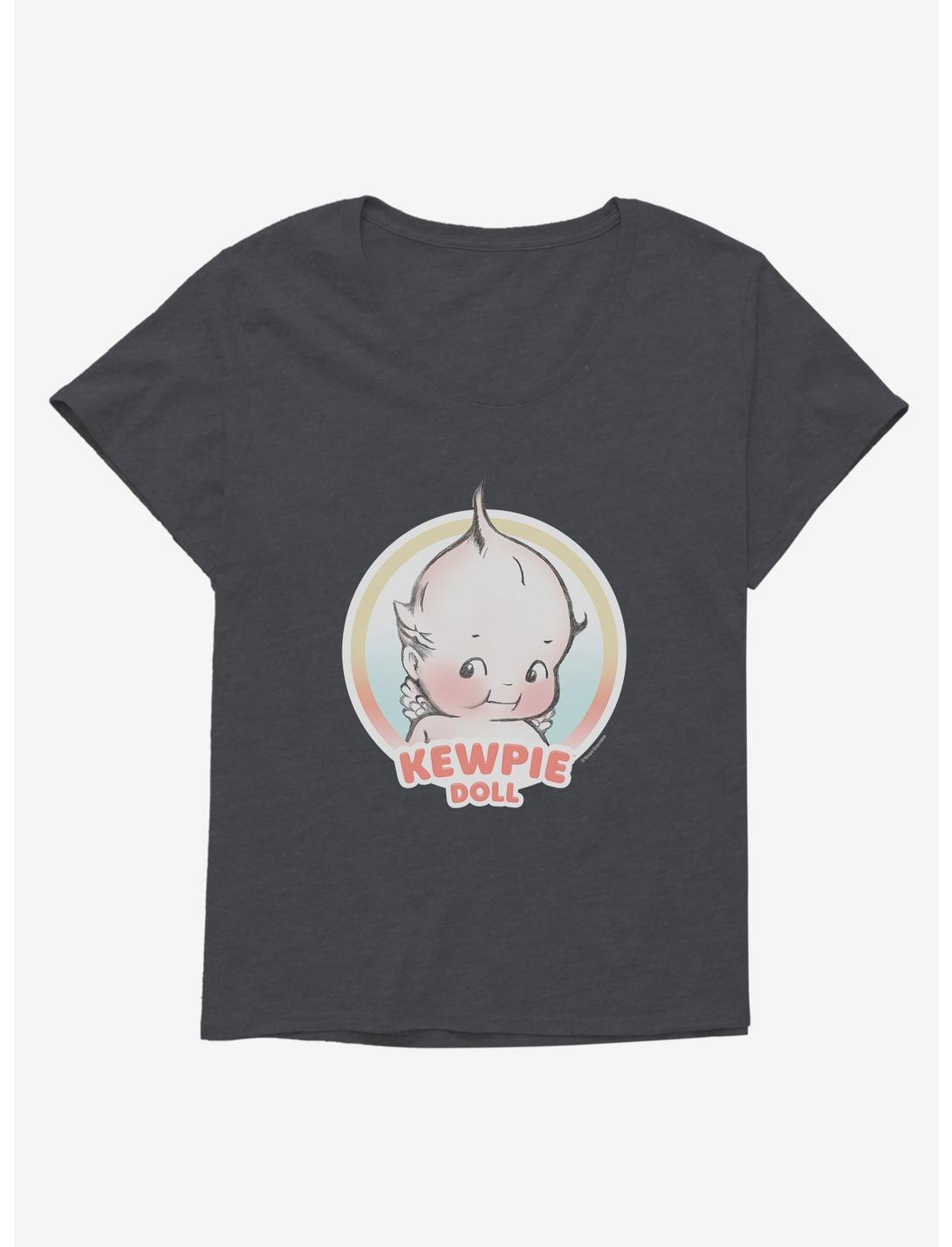 Kewpie Doll Girls T-Shirt Plus Size, CHARCOAL HEATHER, hi-res