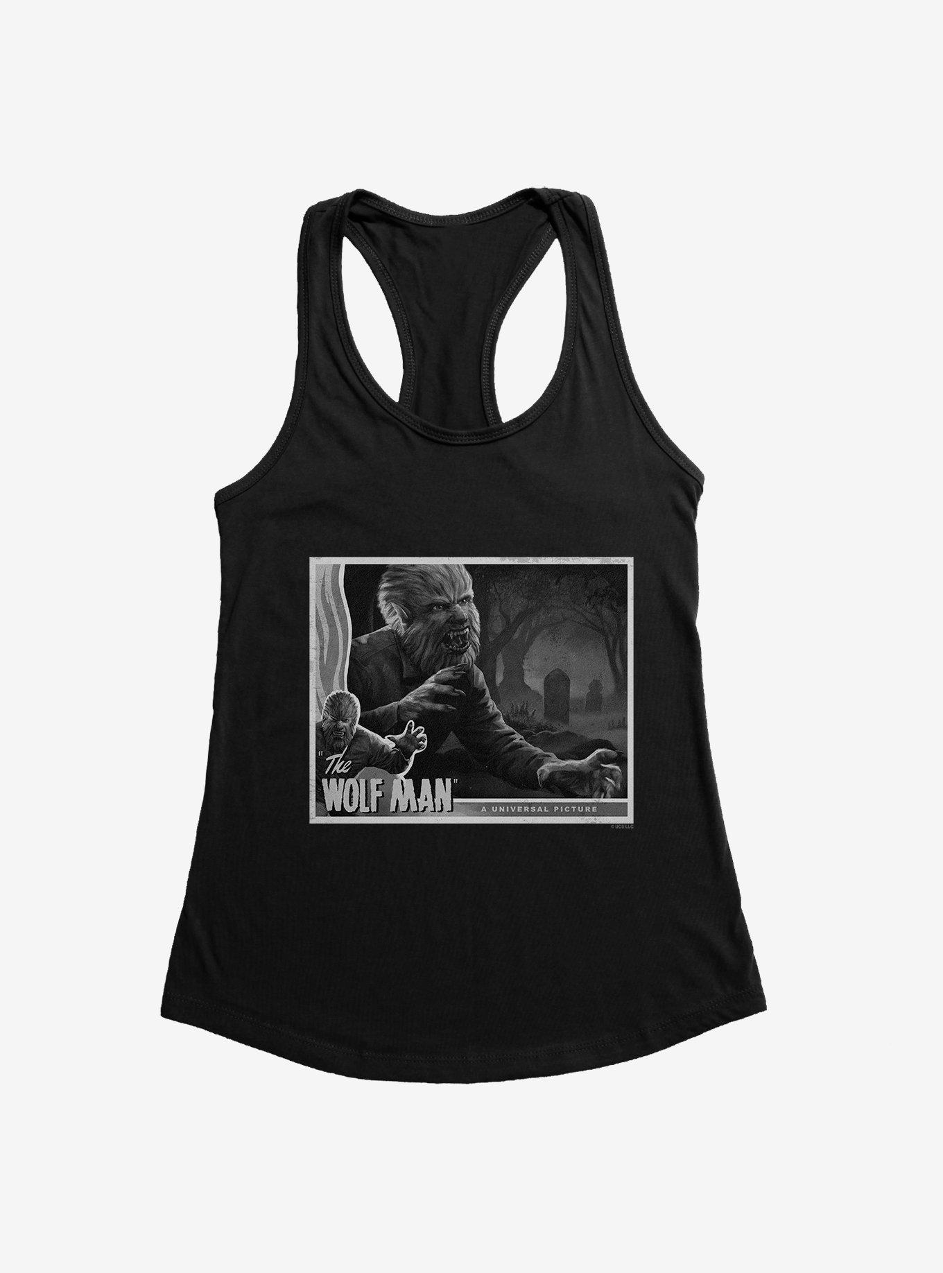 The Wolf Man Black And White Movie Poster Girls Tank