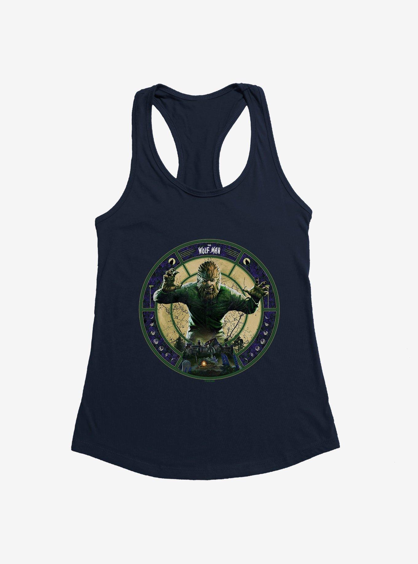 The Wolf Man Moon Phases Girls Tank, MIDNIGHT NAVY, hi-res