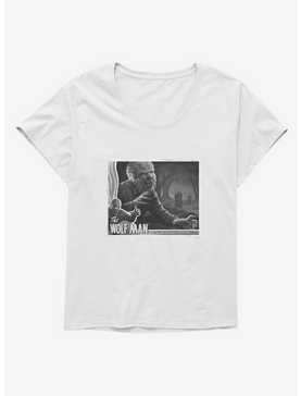 The Wolf Man Black And White Movie Poster Girls T-Shirt Plus Size, , hi-res