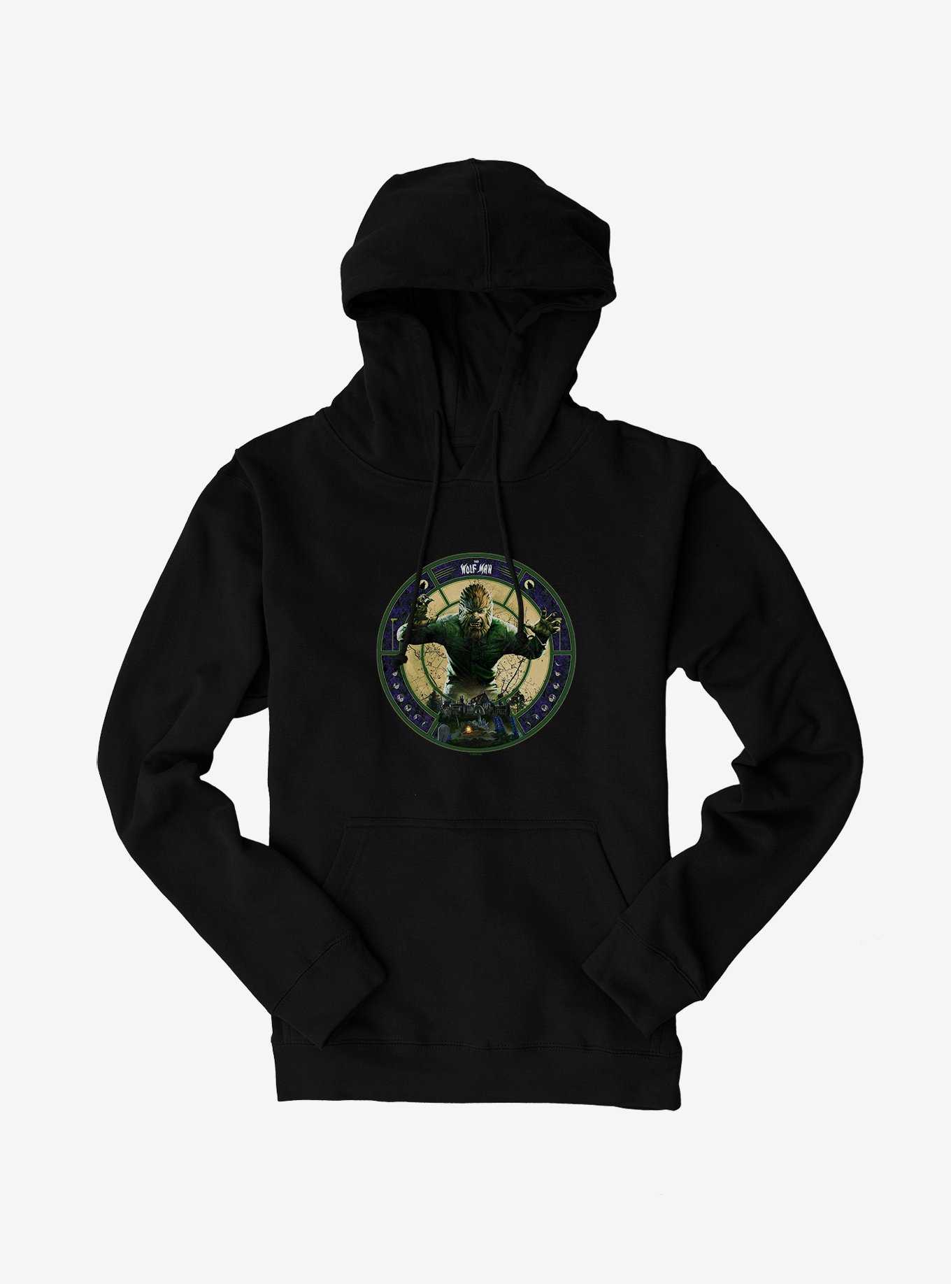 The Wolf Man Moon Phases Hoodie, , hi-res