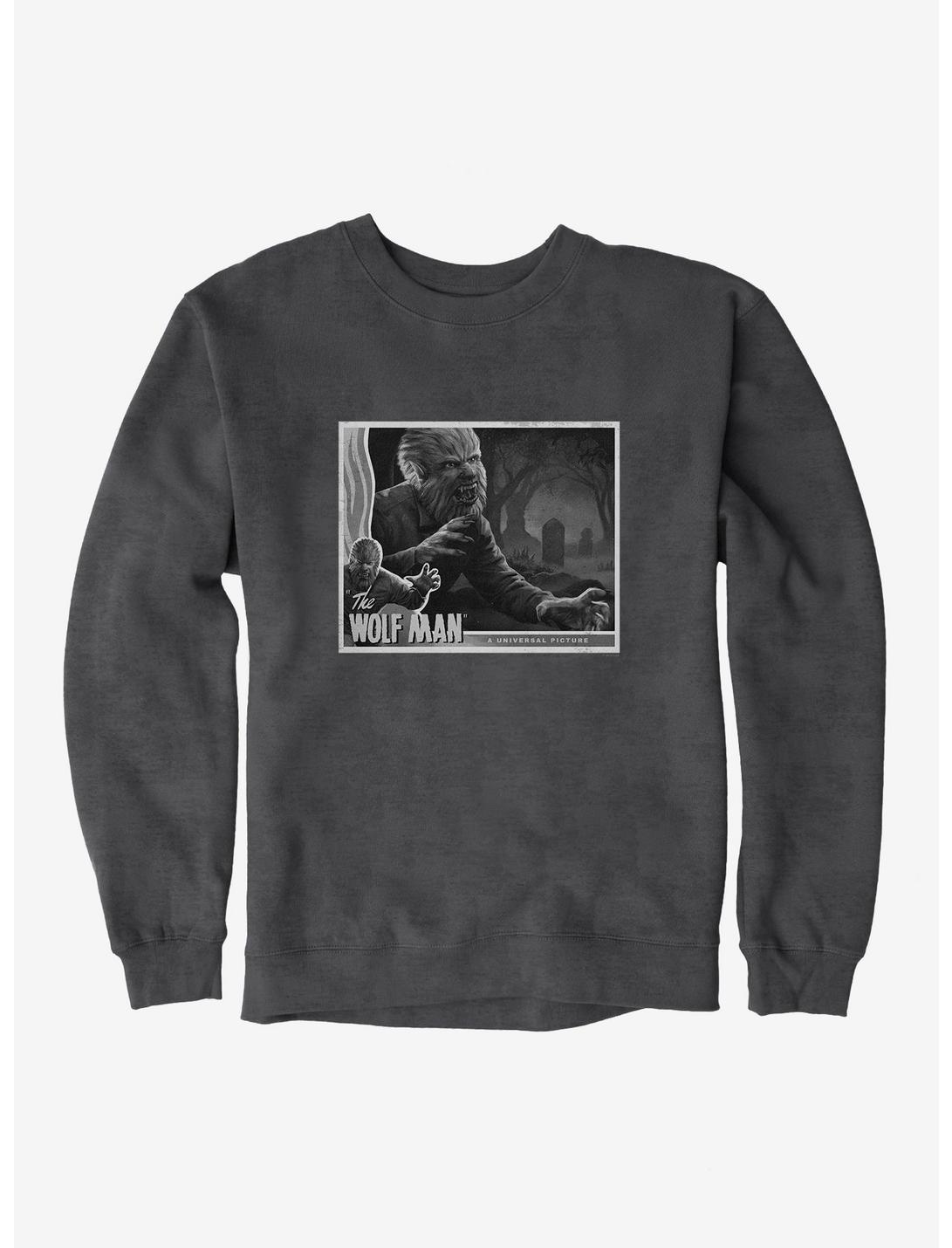 The Wolf Man Black And White Movie Poster Sweatshirt, , hi-res