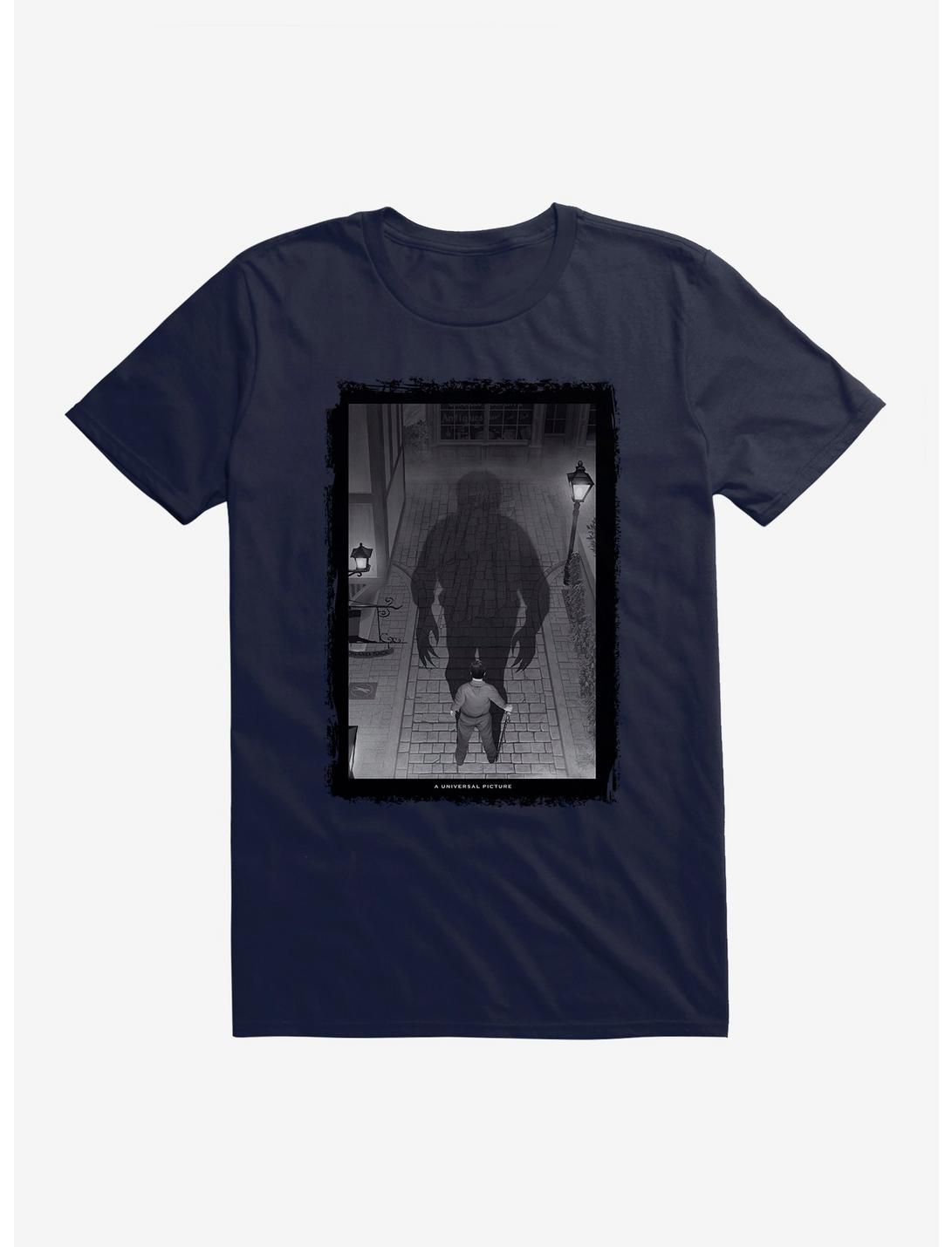 The Wolf Man Black And White Inner Wolf T-Shirt, NAVY, hi-res