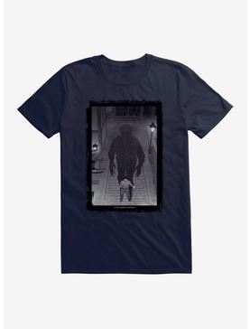 The Wolf Man Black And White Inner Wolf T-Shirt, NAVY, hi-res
