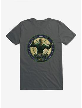 The Wolf Man Moon Phases T-Shirt, CHARCOAL, hi-res