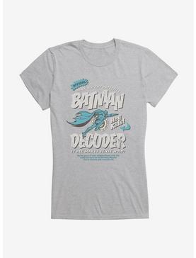 DC Comics Batman Decoder Ad Girls T-Shirt, HEATHER, hi-res